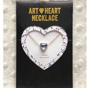 Always in My Heart, Gold Art 18" Heart Necklace by Demdaco-NEW